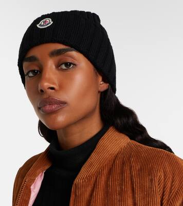 Ribbed-knit virgin wool beanie | Moncler