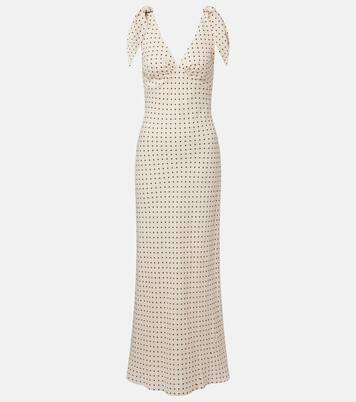 Robe Solana en lin à pois | Faithfull