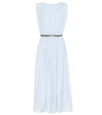Robe midi Cristina en lin | Gabriela Hearst