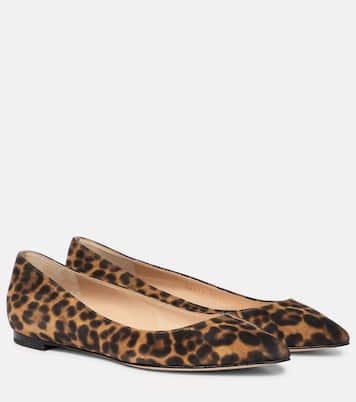 Gianvito leopard-print ballet flats | Gianvito Rossi