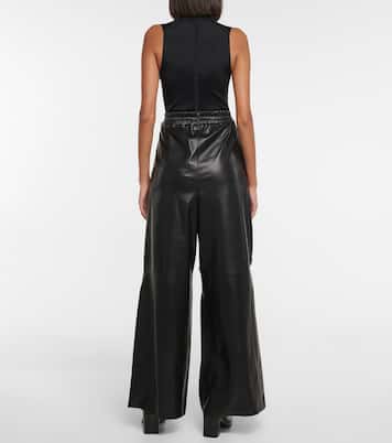 Weite Hose Gines aus Leder | Petar Petrov