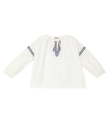 Embroidered cotton blouse | Il Gufo