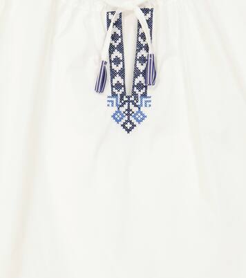Embroidered cotton blouse | Il Gufo