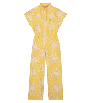 Grasshopper floral cotton jumpsuit | The Animals Observatory