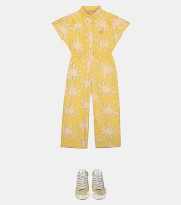 Grasshopper floral cotton jumpsuit | The Animals Observatory