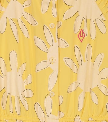 Grasshopper floral cotton jumpsuit | The Animals Observatory