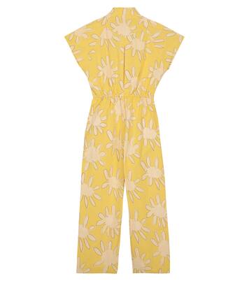 Grasshopper floral cotton jumpsuit | The Animals Observatory