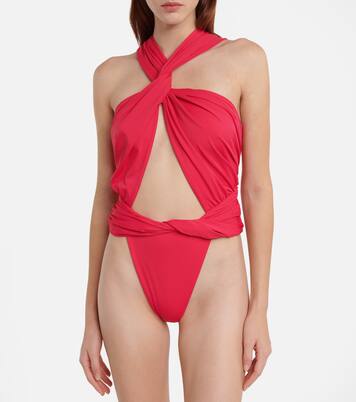 Cutout halterneck swimsuit | Magda Butrym