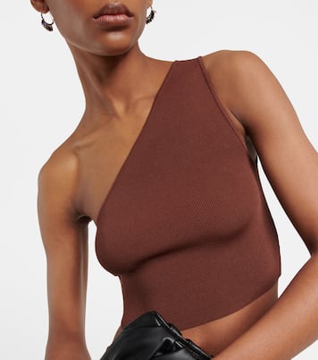 Lexi ribbed-knit cropped top | Staud