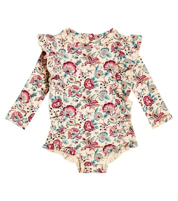 Baby Aurelie floral rashguard swimsuit | Louise Misha