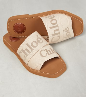 Woody canvas slides | Chloé