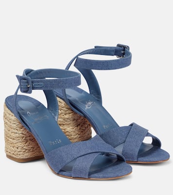 Summer Mariza denim espadrilles sandals | Christian Louboutin