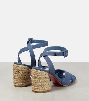 Summer Mariza denim espadrilles sandals | Christian Louboutin