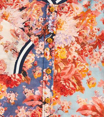 Devi floral cotton blouson | Zimmermann Kids