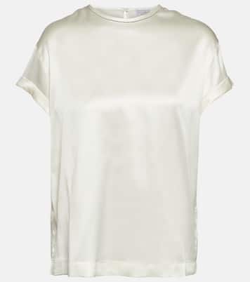 Top aus Satin | Brunello Cucinelli