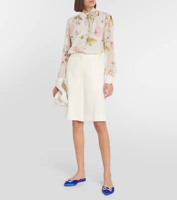 Slippers in raso con cristalli | Giambattista Valli