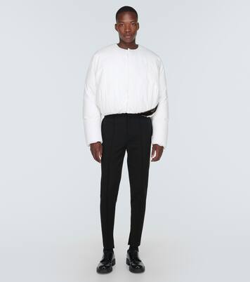Cropped cotton down jacket | Prada