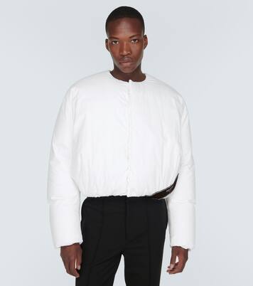 Cropped cotton down jacket | Prada