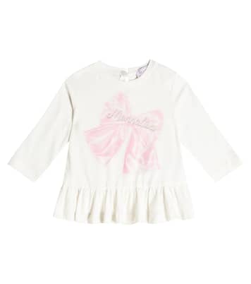 Baby printed cotton jersey top | Monnalisa