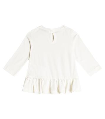 Baby printed cotton jersey top | Monnalisa