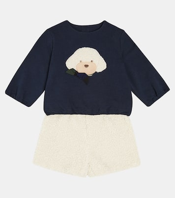 Baby Set aus Sweatshirt und Shorts | Il Gufo