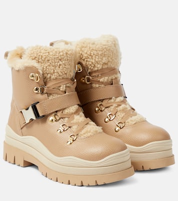 Bottines Arosa en cuir et shearling | Bogner