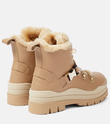 Bottines Arosa en cuir et shearling | Bogner