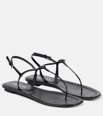 Sandalen aus Lackleder | Prada