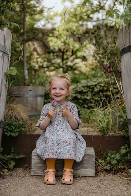 Butterfly patent leather sandals | Petit Nord