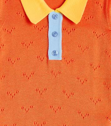 Wave knitted cotton polo shirt | Paade Mode