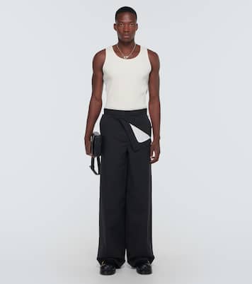 Ribbed-knit cotton-blend jersey tank top | Bottega Veneta