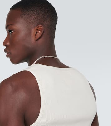 Ribbed-knit cotton-blend jersey tank top | Bottega Veneta