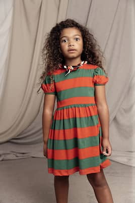 Robe rayée en coton | Mini Rodini