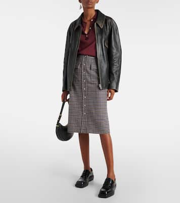 Polo en soie à logo | Prada