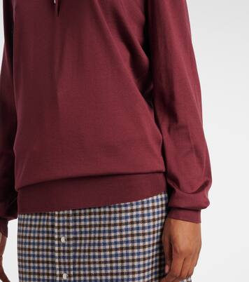 Polo en soie à logo | Prada