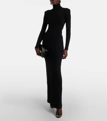 Robe longue à col roulé en cachemire | Tom Ford