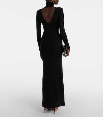 Robe longue à col roulé en cachemire | Tom Ford
