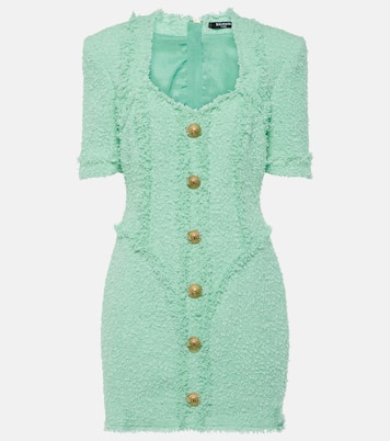 Verziertes Minikleid aus Tweed | Balmain