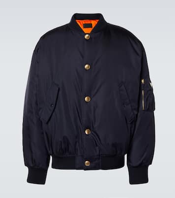 Re-Nylon bomber jacket in blue - Prada | Mytheresa