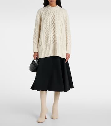 Stiefel Veneda 95 aus Strick | Amina Muaddi