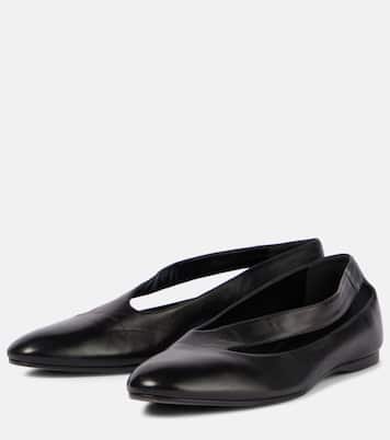 Diana cutout leather ballet flats | Khaite
