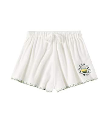 Tallow cotton-blend terry shorts | Zimmermann Kids