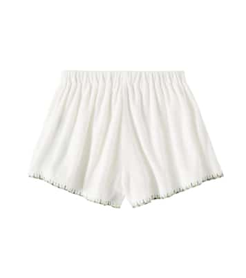Tallow cotton-blend terry shorts | Zimmermann Kids