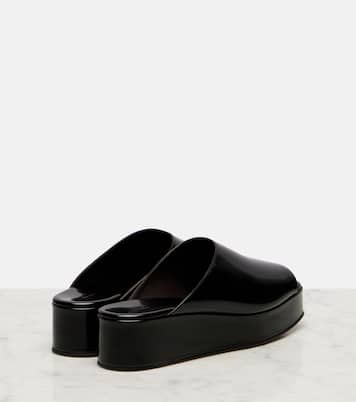 Emi patent leather platform mules | The Row