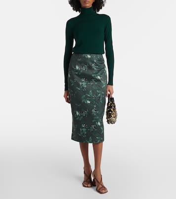 Bleistiftrock Lorelei aus Faille | Emilia Wickstead