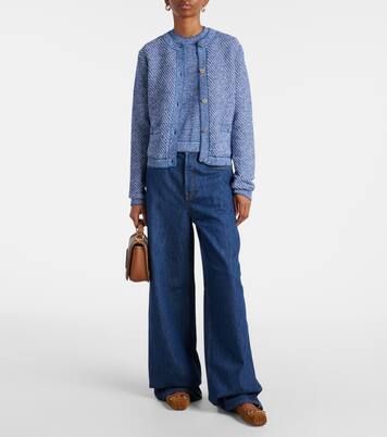 Cardigan Double G aus einem Baumwollgemisch | Gucci