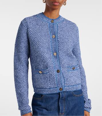 Cardigan Double G aus einem Baumwollgemisch | Gucci