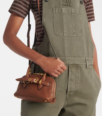 Aventure Mini leather tote bag | Miu Miu