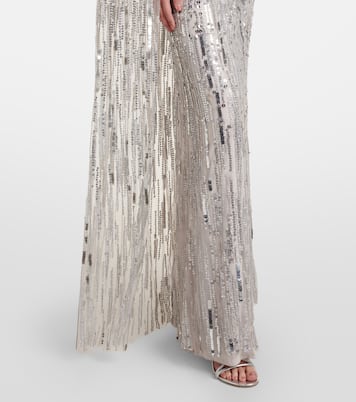 Abito lungo Ruby con paillettes | Jenny Packham