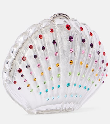 Crystal Shell 임벨리시드 클러치 | Aquazzura